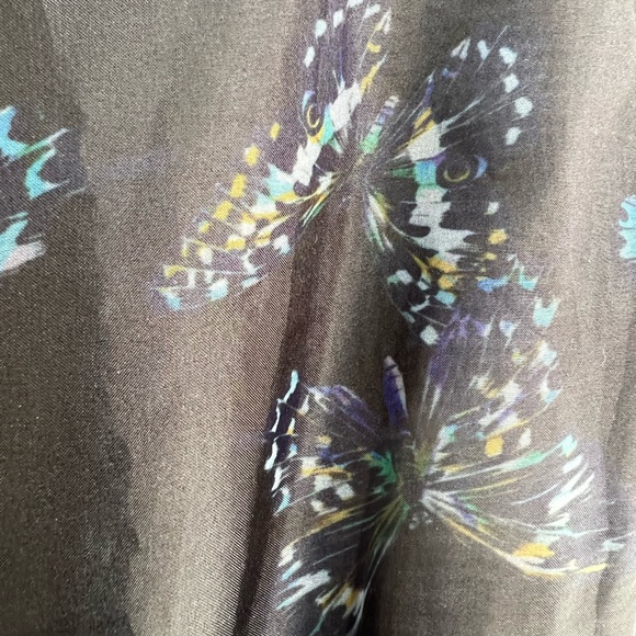 CeCe Sz 10 black knee length dress with butterfly pattern. Great party dress! - Picture 5 of 9